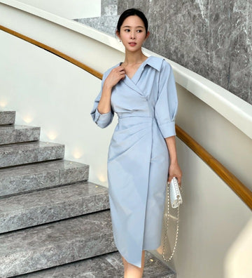 Vinta Collar Shirring One Piece